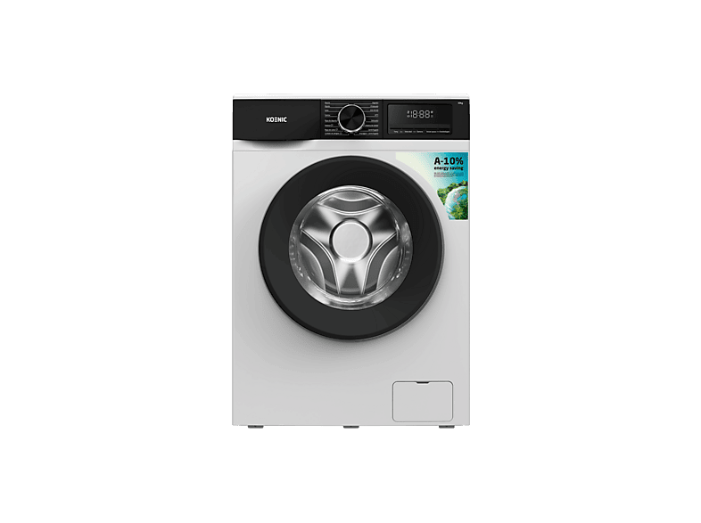 Lavadora carga frontal - KOENIC KWM 10163, 10 kg, 1400 rpm, 16 Programas, Blanco — foto 5