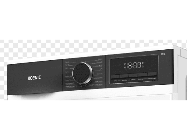 Lavadora carga frontal - KOENIC KWM 10163, 10 kg, 1400 rpm, 16 Programas, Blanco — foto 9