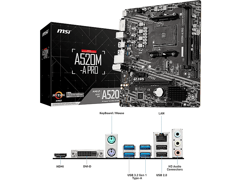 PC Gaming - JOYBE COMPUTERS Gaming Avanzado AMD Ryzen 5 5600G, AMD Ryzen™ 5 5600G, 32 GB RAM, 512 GB SSD, Radeon™ RX Vega 7, Windows 11 Pro, Negro — foto 2