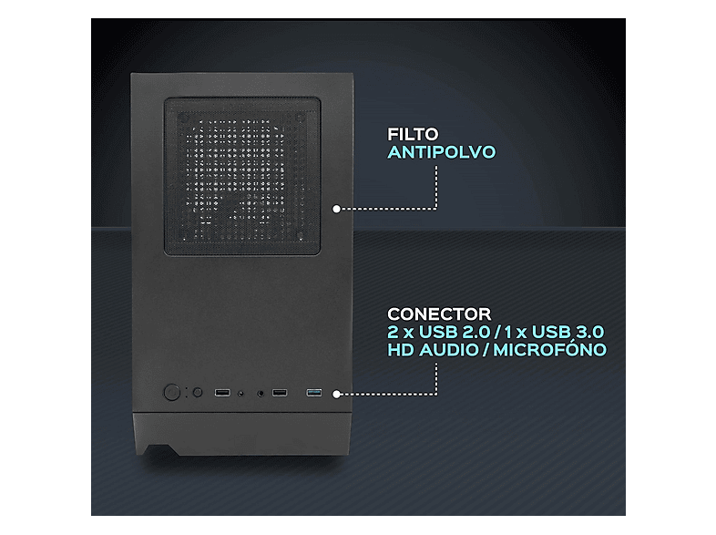 PC Gaming - JOYBE COMPUTERS Gaming Avanzado AMD Ryzen 5 5600G, AMD Ryzen™ 5 5600G, 32 GB RAM, 512 GB SSD, Radeon™ RX Vega 7, Windows 11 Pro, Negro — foto 7