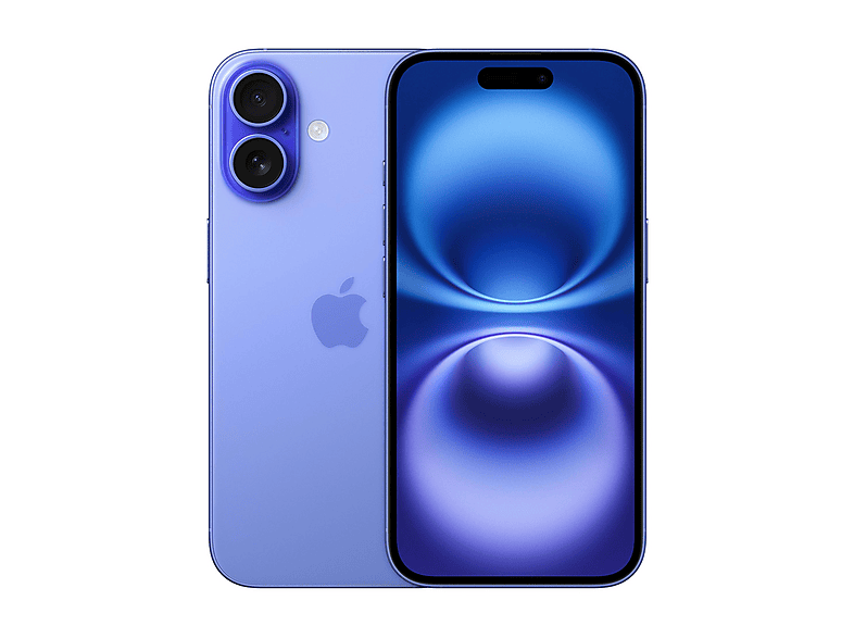 APPLE IPHONE 16 256GB BLUE, Azul ultramar, Móvil iOS, 256 GB, 8 GB RAM, 6,1 " OLED Super Retina XDR, Chip A18 Bionic