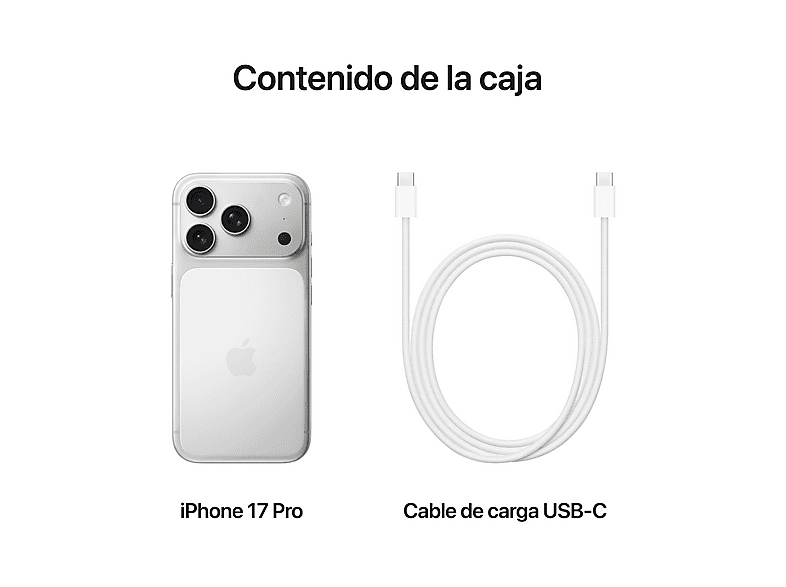 Apple iPhone 17 Pro, Plata, 256 GB, 5G, 6.3" OLED Super Retina XDR, Chip A19 Pro, iOS — foto 8