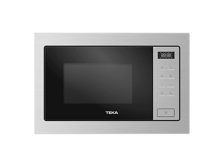 Microondas con grill integrable - Teka MSEG 825 FI SS, 900W, 5 Niveles potencia, 23.6 l, 3 funciones cocinado, 10 menus, Acero inoxidable