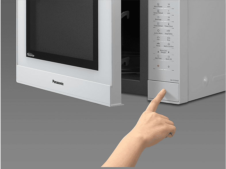 Microondas libre instalación - PANASONIC NN-ST45KWEPG, 2400 W, 7 potencia, 32 l, Blanco — foto 8