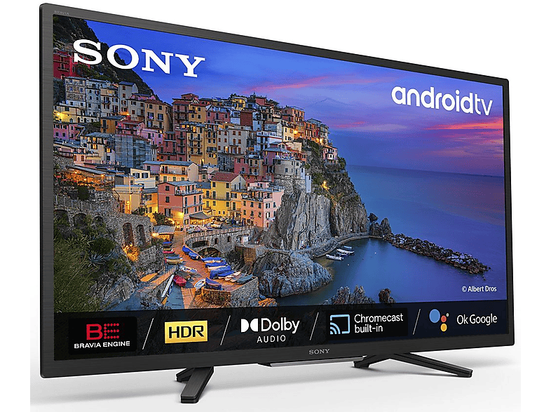 TV LED 32" - Sony 32W800, HDR, Android TV, Smart TV, DVB-T2 (H.265), Procesador Bravia Engine, Asistente de Voz, Negro — foto 4