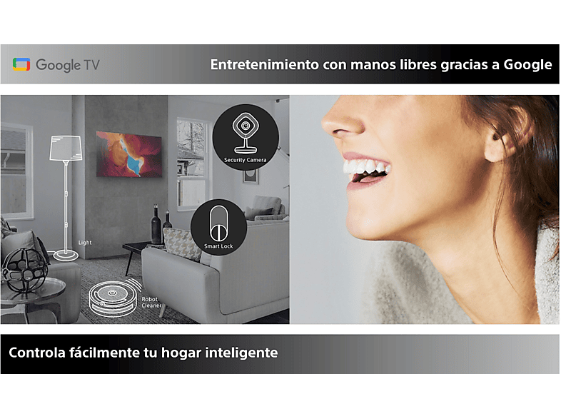 TV LED 32" - Sony 32W800, HDR, Android TV, Smart TV, DVB-T2 (H.265), Procesador Bravia Engine, Asistente de Voz, Negro — foto 7