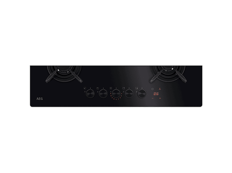 Placa de gas - AEG HKB75453NB, 5 zonas, NG + LPG (Propane/Butane), 740 mm, Negro — foto 9
