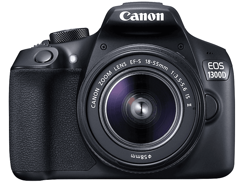 Cámara digital - CANON EOS 1300D EFS18-55 DC, 18 megapixel, Full HD 1080p, Negro — foto 1