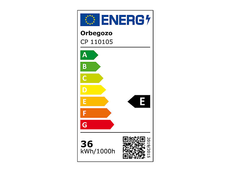 Ventilador de techo - ORBEGOZO CP 110105, 35 W, 6 velocidades, Aspas retráctiles, Plata — foto 4