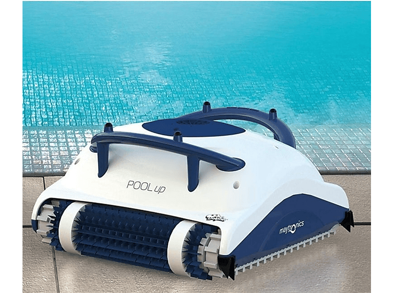 Robot limpiafondos  - Pool-Up DOLPHIN, Blanco y azul — foto 6