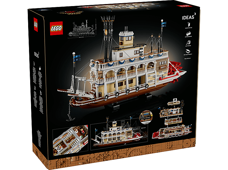 Juego de construcción - LEGO River Steamboat, edad recomendada: 6 año(s), 1 piezas — foto 6