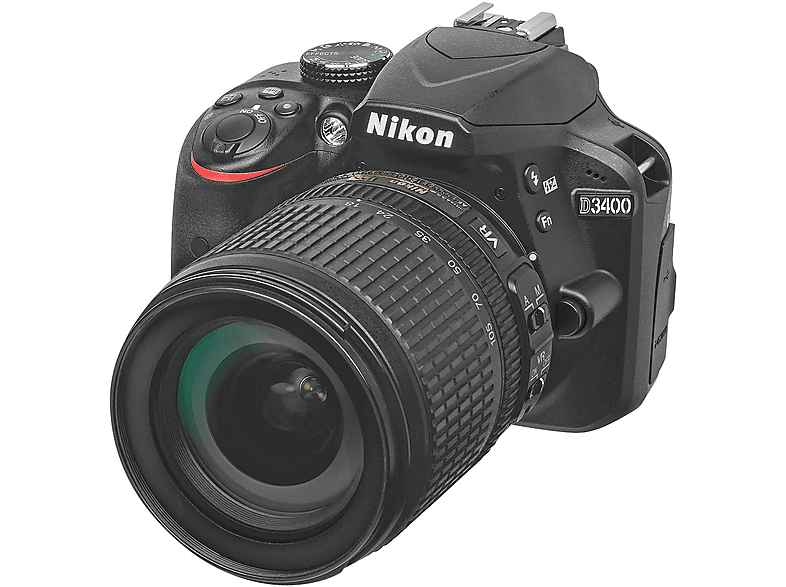 Cámara digital - NIKON D3400, 24,2 megapixel, Full HD 1080p, Negro