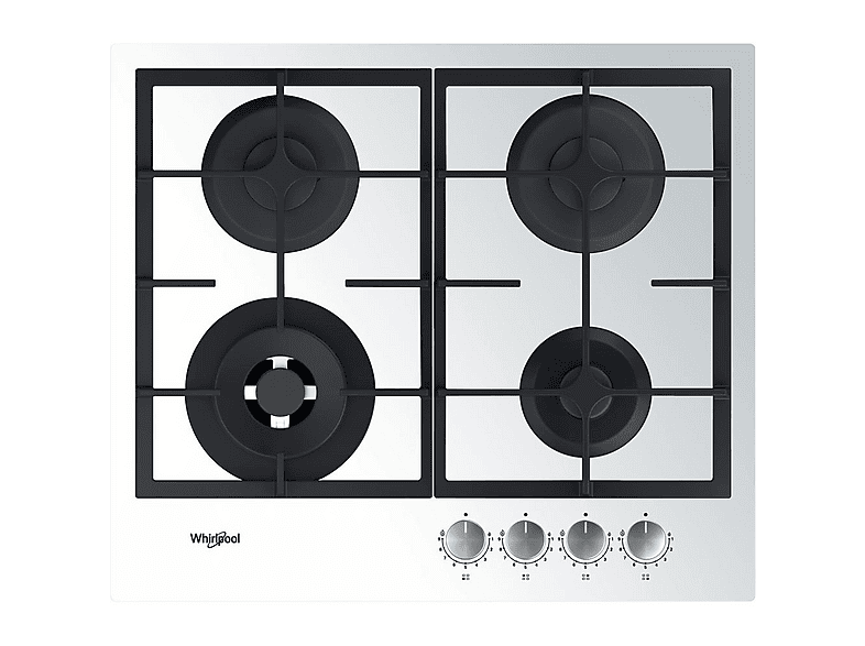 Placa de gas - WHIRLPOOL AKTL629/WH, 4 zone(s) zonas, 590 mm, Blanco
