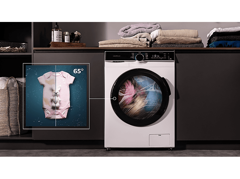 Lavadora carga frontal - Cecotec Bolero DressCode 121000 A, 12 kg, 1400 rpm, Motor Inverter Plus, Lavado con vapor, White — foto 11