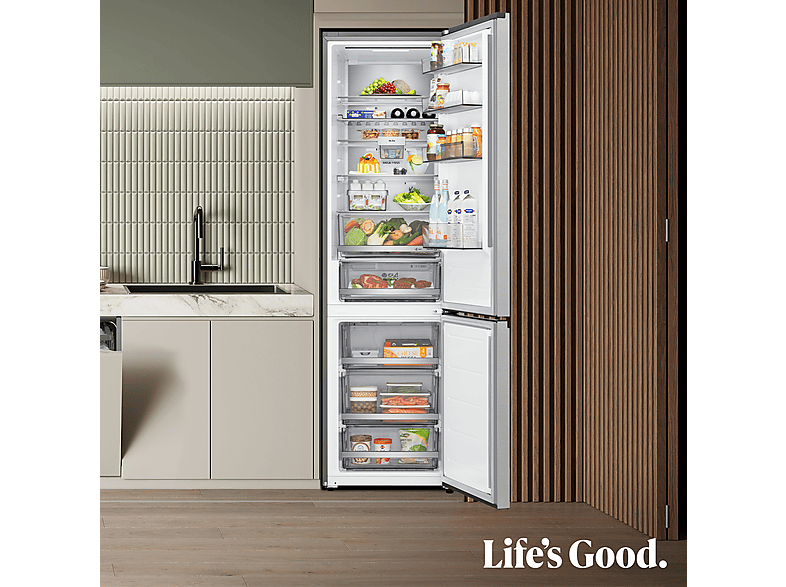 Frigorífico combi - LG GBBS726APY, No Frost, 203 cm, 375 l, DoorCooling+™, FRESHBalancer™, Inox antihuellas — foto 16