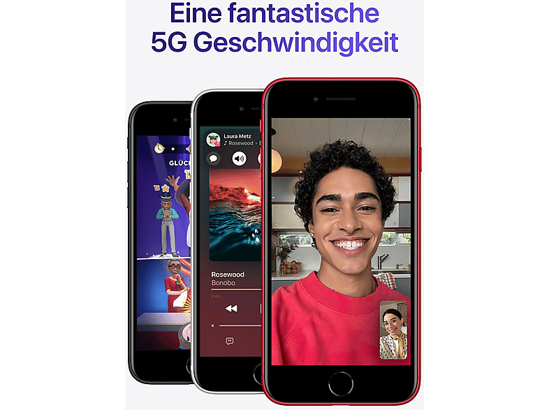 APPLE iPhone SE, Negro, Móvil iOS, 64 GB, 4 GB RAM, 4,7 " IPS, Anti-huellas, Chip A15 Bionic, 2018 mAh — foto 8