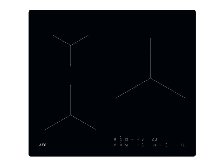 Placa de inducción - AEG Serie 5000, 3 zonas, No aplica, 580 mm, Negro — foto 1