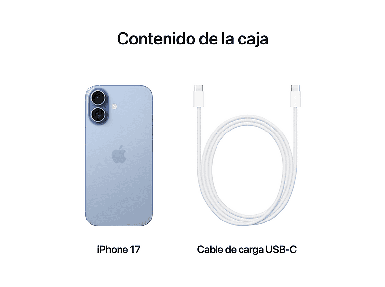 Apple iPhone 17, Azul neblina, 512 GB, 5G, 6.3" OLED Super Retina XDR, Chip A19, iOS — foto 14
