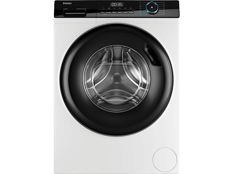 Lavadora carga frontal - Haier I-Pro Series 3 HW90-BP14939-S, 9kg, 1400rpm, Función Vapor, Motor Inverter BPM, Antibacterias, Blanco