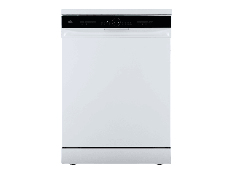 Lavavajillas - ok. ODW 6061-1 E FS W, 13 Servicios, 6 Programas, 59.9 cm Ancho, Control Electrónico, Blanco