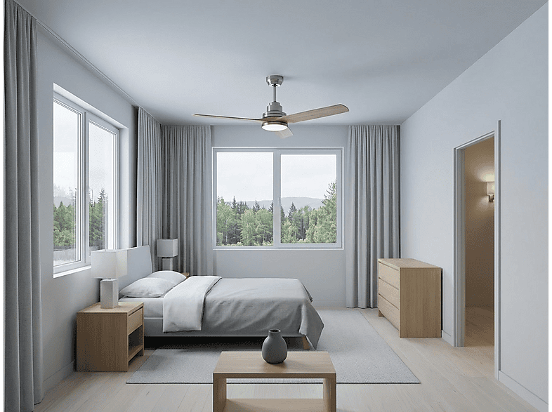 Ventilador de techo - PURLINE MadeiraD166C0466982, 6 velocidades, Beige — foto 7