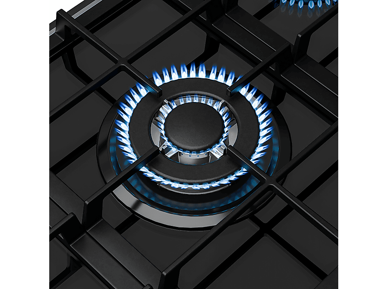 Placa de gas - KLARSTEIN Verosteel, 5 zonas, 87,40 cm, Plata — foto 6