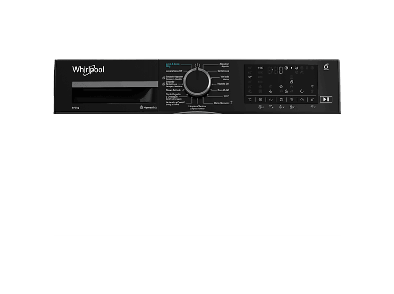 Lavadora secadora - WHIRLPOOL WAD 9636G SPT, 9 kg + 6 kg, Manhattan Grey — foto 4