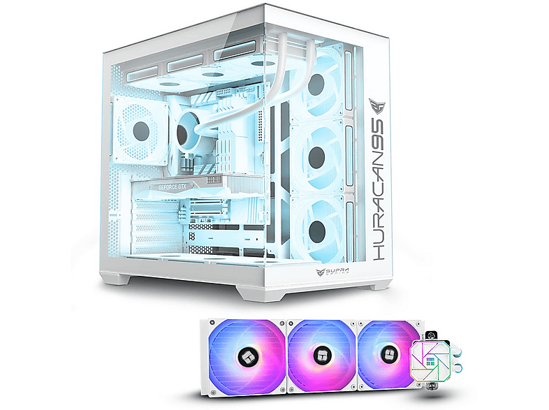 PC Gaming - PC RACING Ascent, Intel Core™ i9 13900KF, 32 GB RAM, 1 TB SSD, GeForce RTX™ 5060, Windows 11 Pro, Blanco