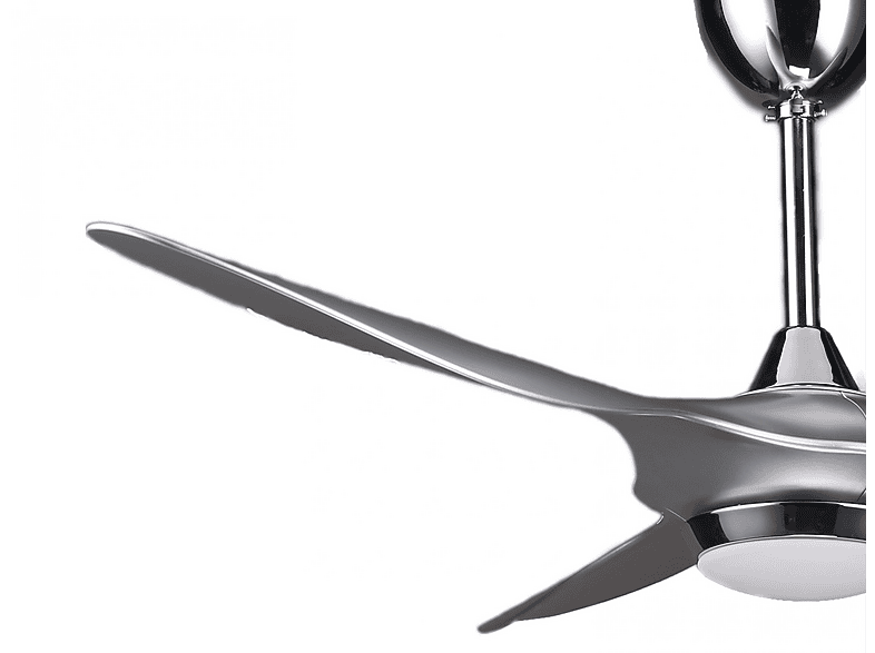 Ventilador de techo - KLASSFAN HELIX SILVER, 40 W, 6 velocidades, Plata — foto 2