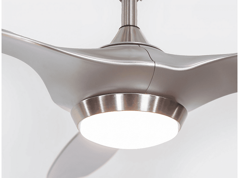 Ventilador de techo - KLASSFAN HELIX SILVER, 40 W, 6 velocidades, Plata — foto 3