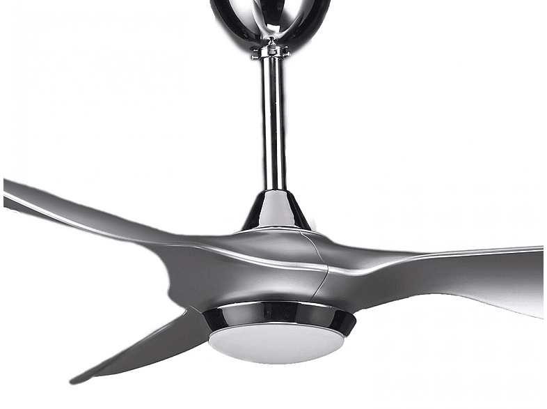 Ventilador de techo - KLASSFAN HELIX SILVER, 40 W, 6 velocidades, Plata — foto 4