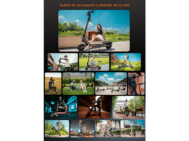 Patinete eléctrico - KUKIRIN G2 VMP, negro (Ref. 176323798) — foto 9
