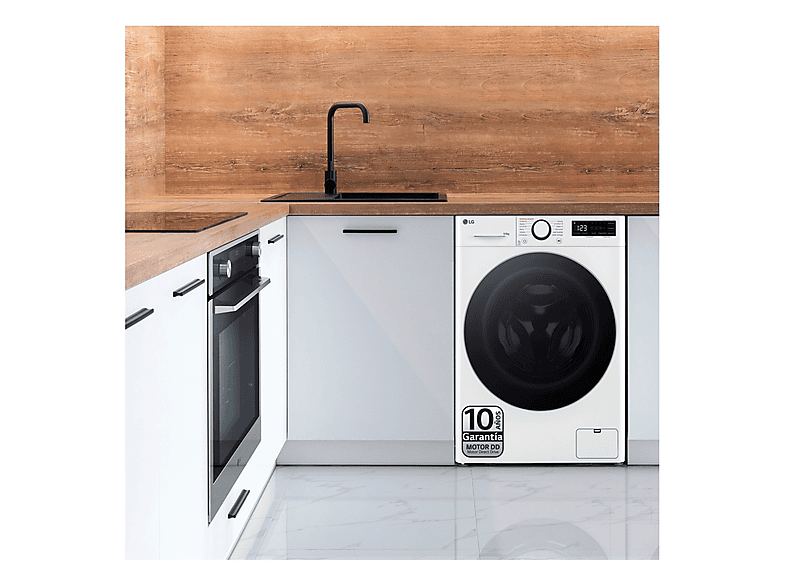 Lavadora secadora - LG F4DR6009A1W, 9 kg + 6 kg, Blanco — foto 6