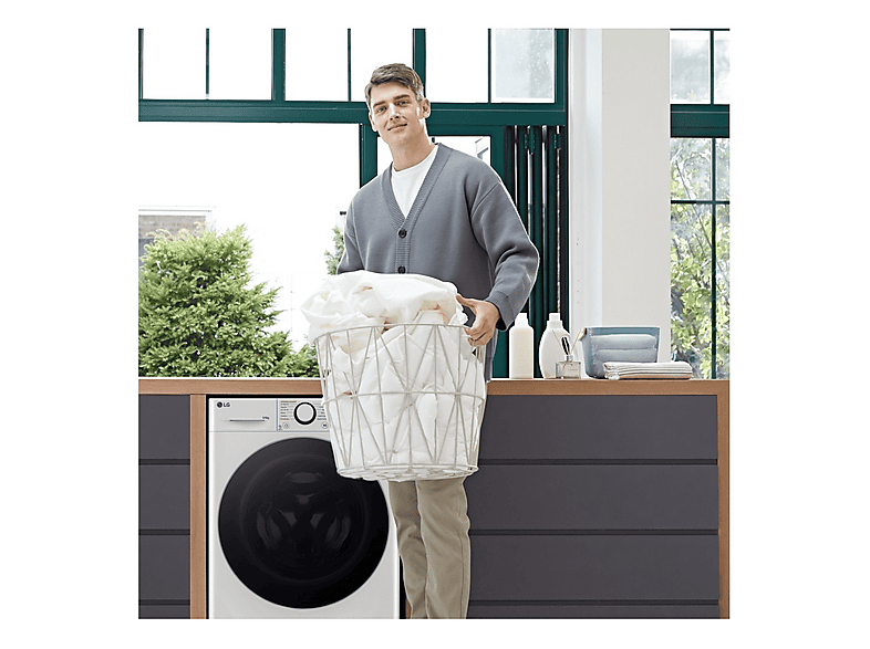 Lavadora secadora - LG F4DR6009A1W, 9 kg + 6 kg, Blanco — foto 7