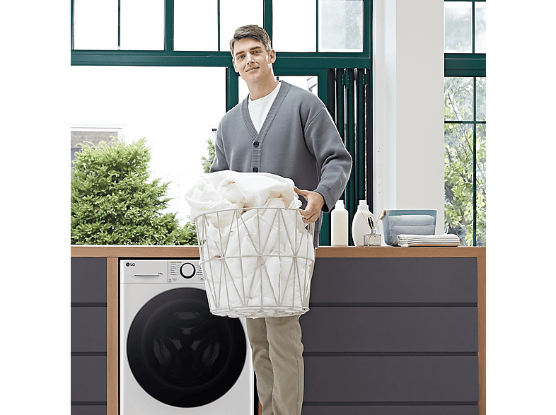 Lavadora secadora - LG F4DR6009A1W, 9 kg + 6 kg, Blanco — foto 8