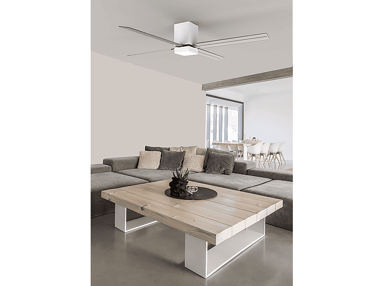 Ventilador de techo - LEDS C4 30-8548-14-M1, 31 W, 5 velocidades, Blanco — foto 2