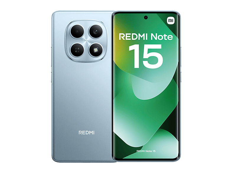 Móvil - Xiaomi Redmi Note 15, Azul glaciar, 256 GB, 8 GB RAM, 6.77" AMOLED FHD+, MediaTek Helio G100-Ultra, 6000 mAh — foto 1