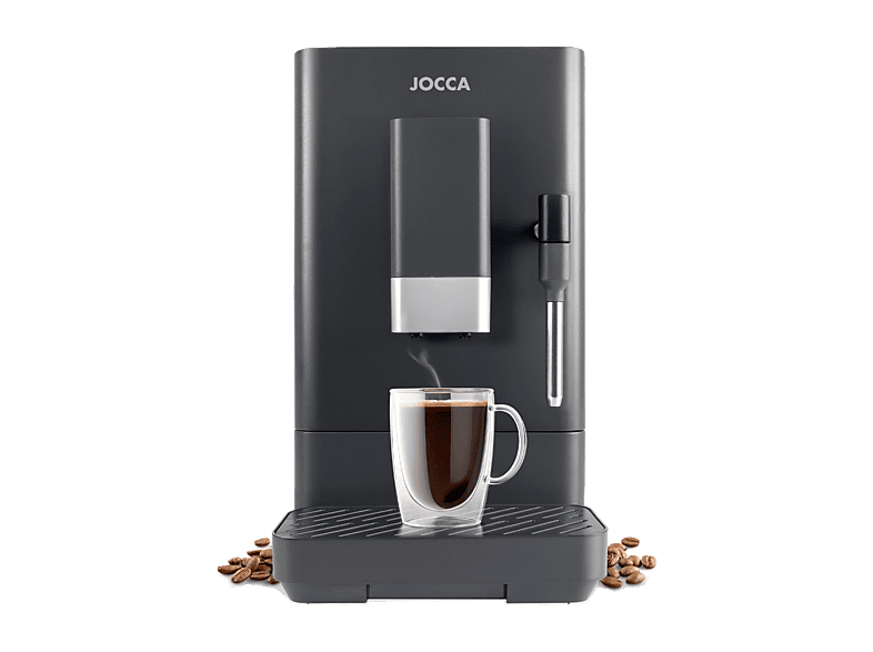 Cafetera superautomática - Jocca 2787, 20 bar, 1350 W, 2 Tazas, Negro