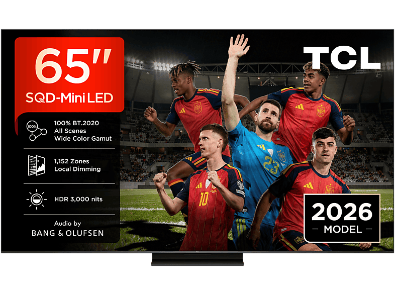 TV SQD-Mini LED 65" - TCL 65C7L, QLED 4K, TSR AiPQ, Smart TV, DVB-T2 (H.265), HDR 3000 nits, Dolby Vision y Atmos, Negro — foto 1