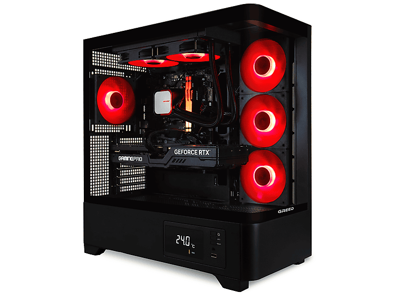PC Gaming - GREED MKM - 5070Ti Edición, AMD Ryzen 5, 32 GB RAM, 1 TB SSD, GeForce RTX™ 5070 Ti, Windows 11 Pro, Negro