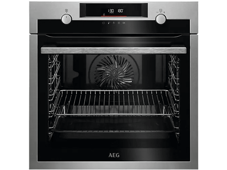 Horno porilítico - AEG BPE53516XM, Integrable, Sí, 71 l, 567 mm, Acero Inox