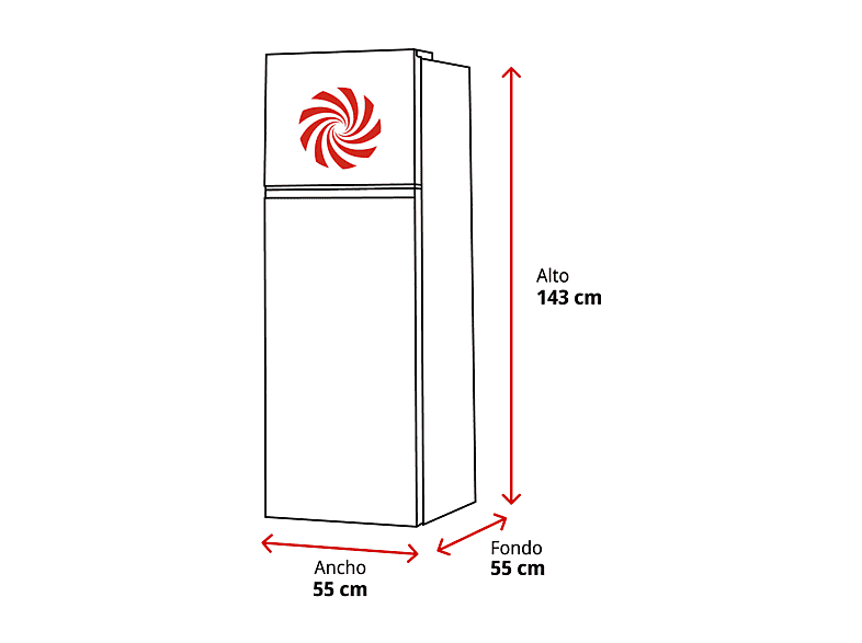 Frigorífico dos puertas - Teka RTF 2510, Estático, 143 cm, 204 l, Cajón FreshBox, Iluminación LED, Blanco — foto 2