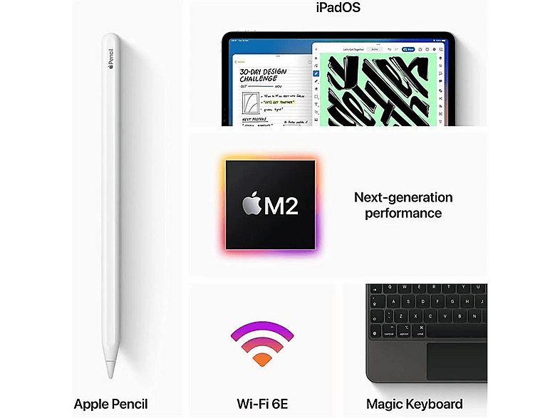 APPLE iPad Pro, 2 TB, Plata, 12,9 " HD, 16 GB RAM, Apple M, M1, Tablet iPadOS — foto 6