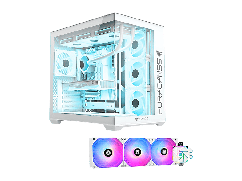 PC Gaming - PC RACING Atlas, AMD Ryzen™  7 5700X, 32 GB RAM, 1 TB SSD, GeForce RTX™ 5070, Windows 11 Pro, Negro