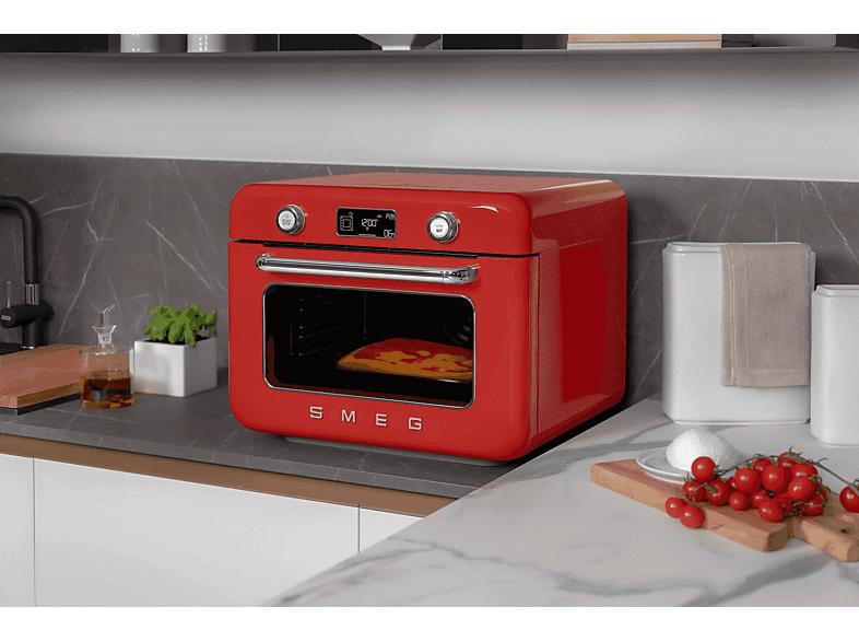 Horno de sobremesa - SMEG COF01RDEU, 1800 W, 30 l, Rojo — foto 3