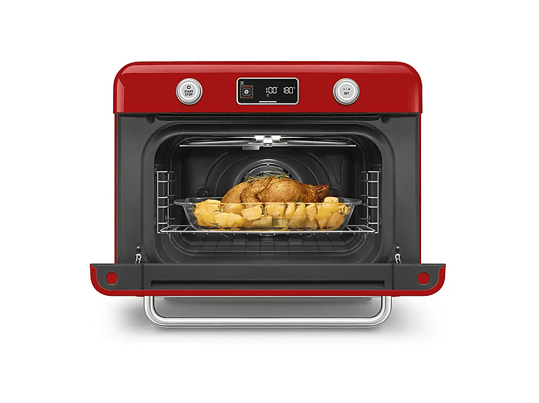 Horno de sobremesa - SMEG COF01RDEU, 1800 W, 30 l, Rojo — foto 9