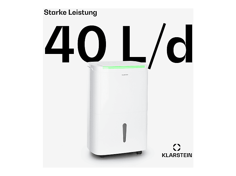 Deshumidificador - KLARSTEIN DryFy Connect 40, 7 l, 45 m², Blanco — foto 3