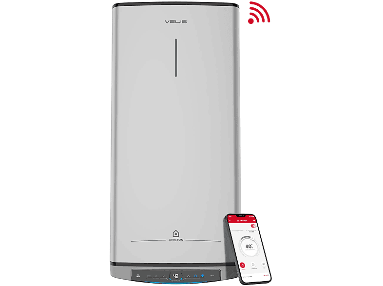 Termo Eléctrico  - VELIS TECH DRY WIFI 100 ARISTON ARISTON, 100 l, Gris