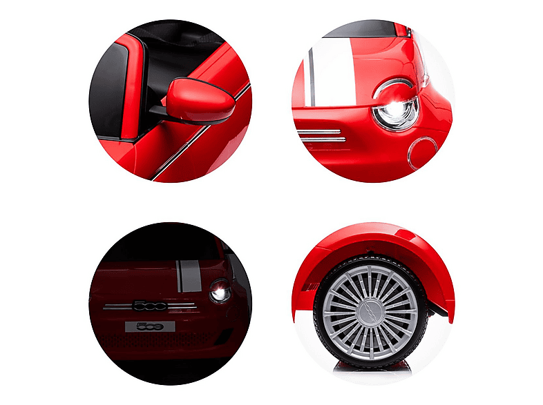 Coche eléctrico - CHIPOLINO FIAT 500 Rojo — foto 4