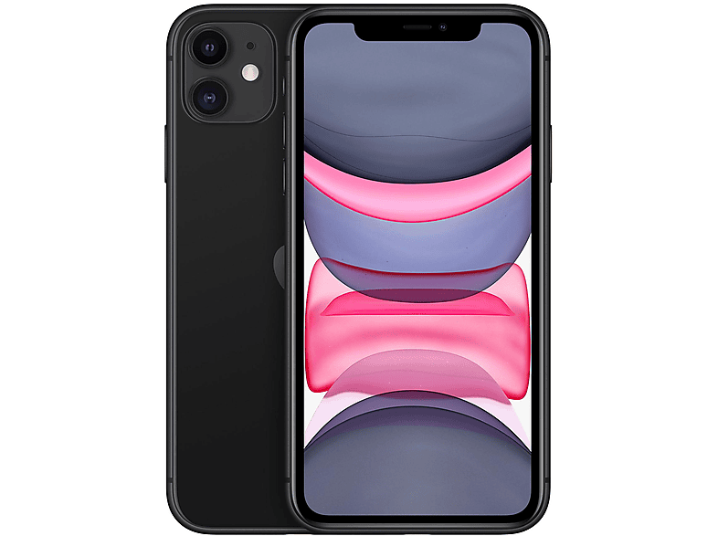 APPLE iPhone 11, Zwart / Black, Móvil iOS, 128 GB, 4 GB RAM, 6,1 " LCD, Anti-huellas, Apple A13 Bionic, 3,310 mAh